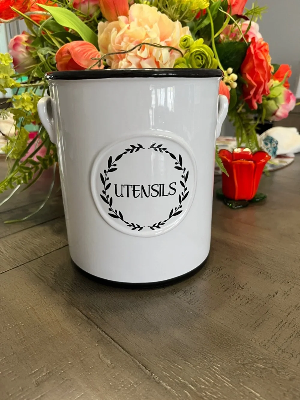 Ceramic Kitchen Utensil Jar